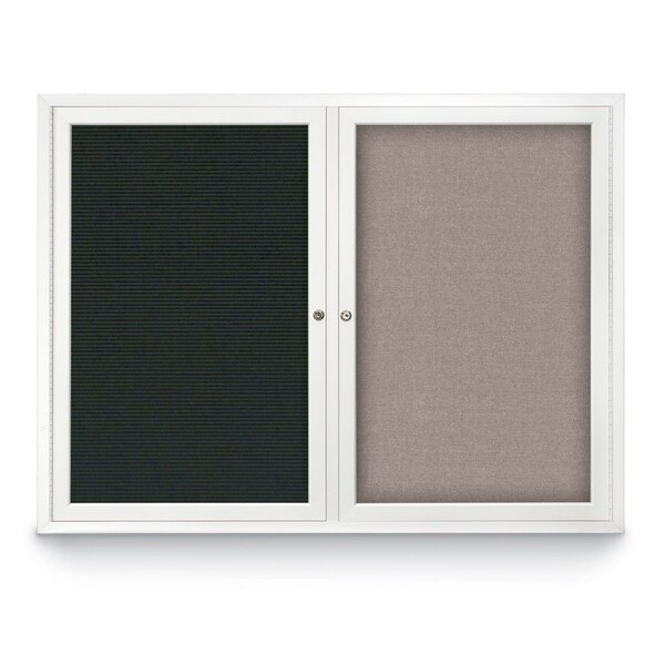 Corkboard, Burgundy/Bronze, 96" x 48"